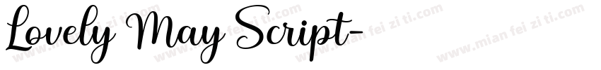 Lovely May Script字体转换